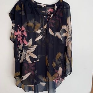 Halston Size Medium chiffon blouse